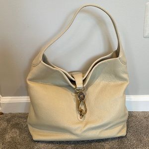 Dooney & Bourke off white leather bag